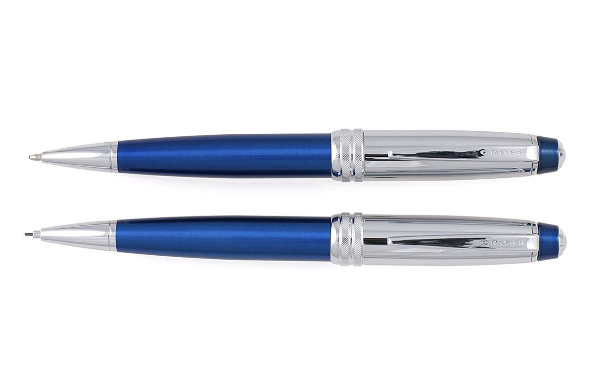 Cross Bailey Chrome & Blue Balpen & 0.7mm Vulpotlood Set